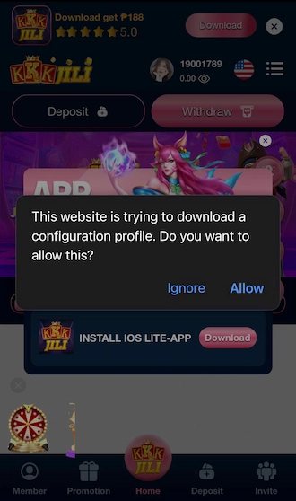🌷Step 3: Click “Allow”.
