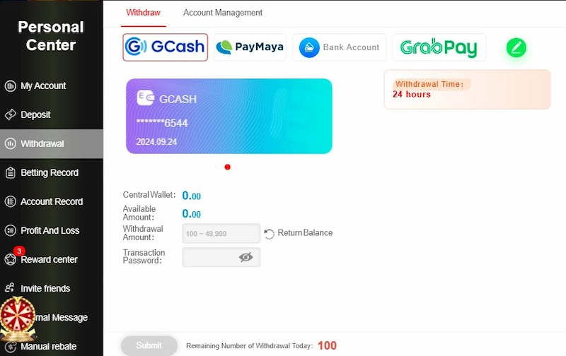 KKKJILI Withdrawal Process is Super Simple