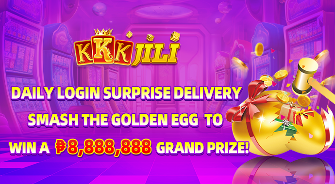Daily login surprise để smash the golden egg to win a ₱8,888,888